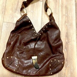 Genuine leather-Grand Sahara Brown hobo bag